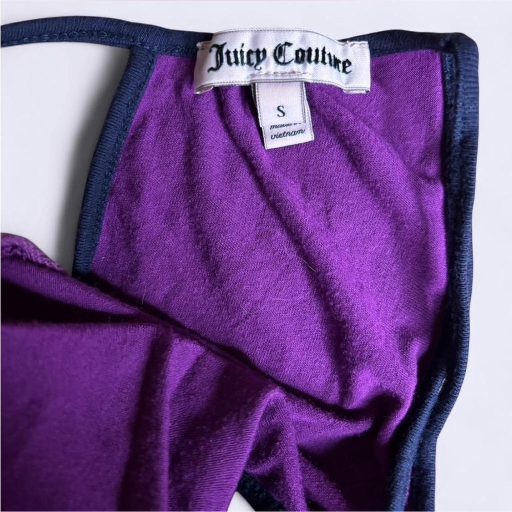 Juicy Couture Purple Halter Mini Dress with 'J' Zipper - Size S - Picture 4 of 7